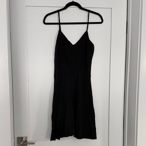 GAP Black Mini Slip Dress with Spaghetti Straps